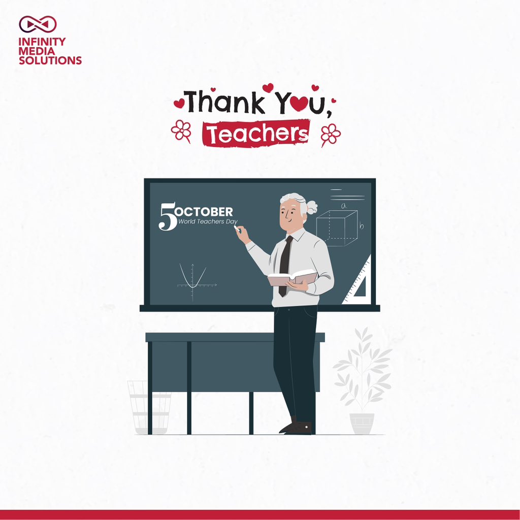 infinitysomali's tweet photo. With more than 90 million teachers worldwide, we want to celebrate them today and every day for all the knowledge they teach us. Thank you, teachers!
#infinity #media https://t.co/eu9sWaXIOg