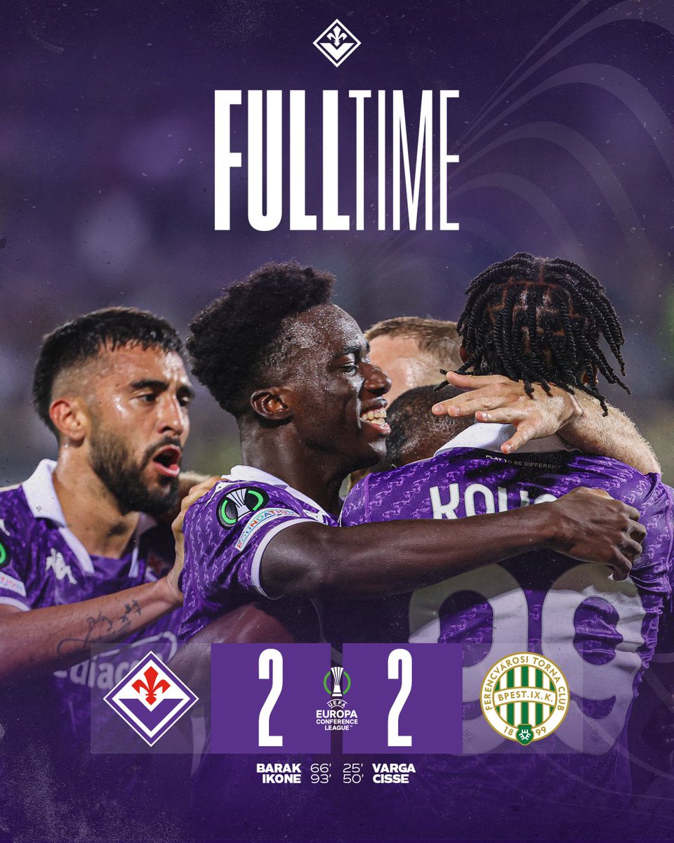 Fiorentina - Ferencvaros - 2:2. Conference League. Match review, statistics  (Oct. 6, 2023) —