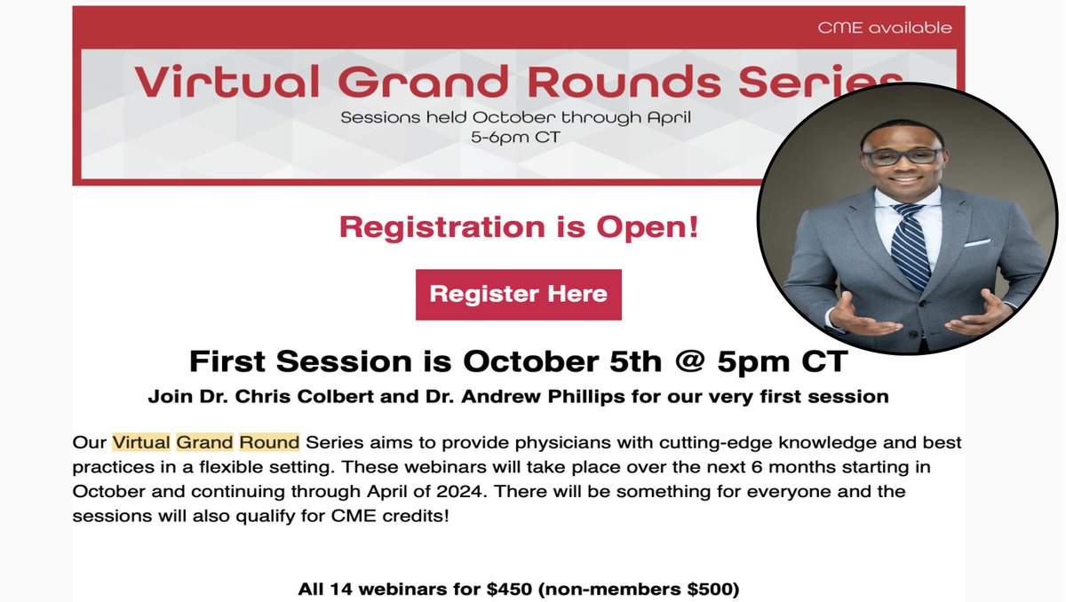 Very excited to be part of <a href="/ACOEP/">ACOEP</a> virtual grand rounds! Kick off today @5PM CST. Come join us 
<a href="/molly_estes/">Molly Estes, MD FACEP FAAEM</a> 
<a href="/srrezaie/">Salim R. Rezaie, MD</a> 
<a href="/gbcomp/">Geoff Comp</a> 
<a href="/andyglittle/">Andy Little</a> 
<a href="/AcuntoBrian/">Brian Acunto</a> 
on Thursdays 🤓
#MedTwitter 
#erdoc 
#embound 
#dizzypatient 
#grace3study