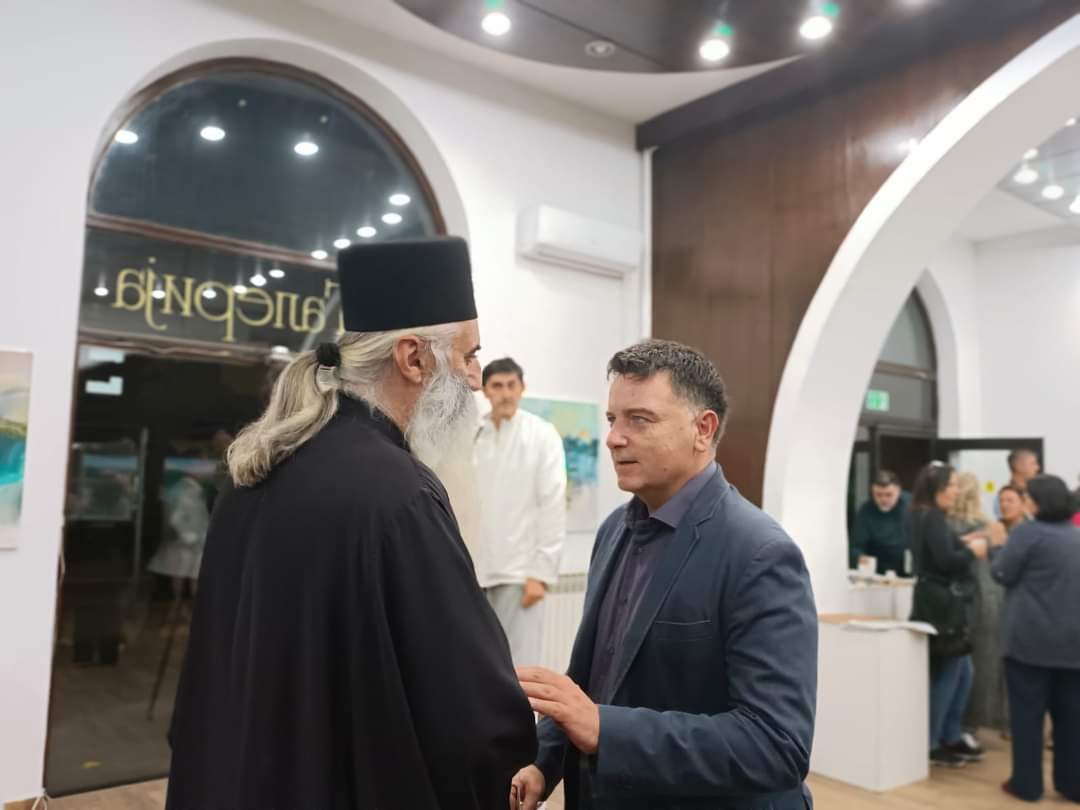 drinainfo's tweet photo. Вечерас у 19 часова у галерији Установе „Култура“ у Бајиној Башти је отворена изложба са ликовне колоније  „Пљесково – Зеленика 2023“, чиме су званично отворене 29. по реду Духовне свечаности "Дани Раче украј Дрине". #рача #бајинабашта #данирачеукрајдрине #култура #духовност https://t.co/0v8Y7gvfal