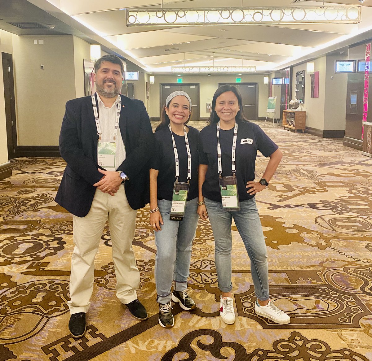 Fresh off the stage at #DOES23 presenting their talk, “Accelerating Value Delivery with Site Reliability Engineering:” Luis Alberto Guevara Sandoval of @NTTData and @SoyErikaLeonR and Maria Luisa Polo of @BCPComunica