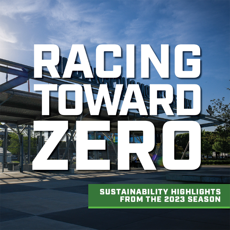 IMS's tweet photo. Happy #GreenSportsDay!

To celebrate, check out how we continued our Racing Toward Zero initiatives through recycling, composting, food recovery and carbon offsets during the 2023 season at #IMS.

#Indy500 | #TheBrickyard