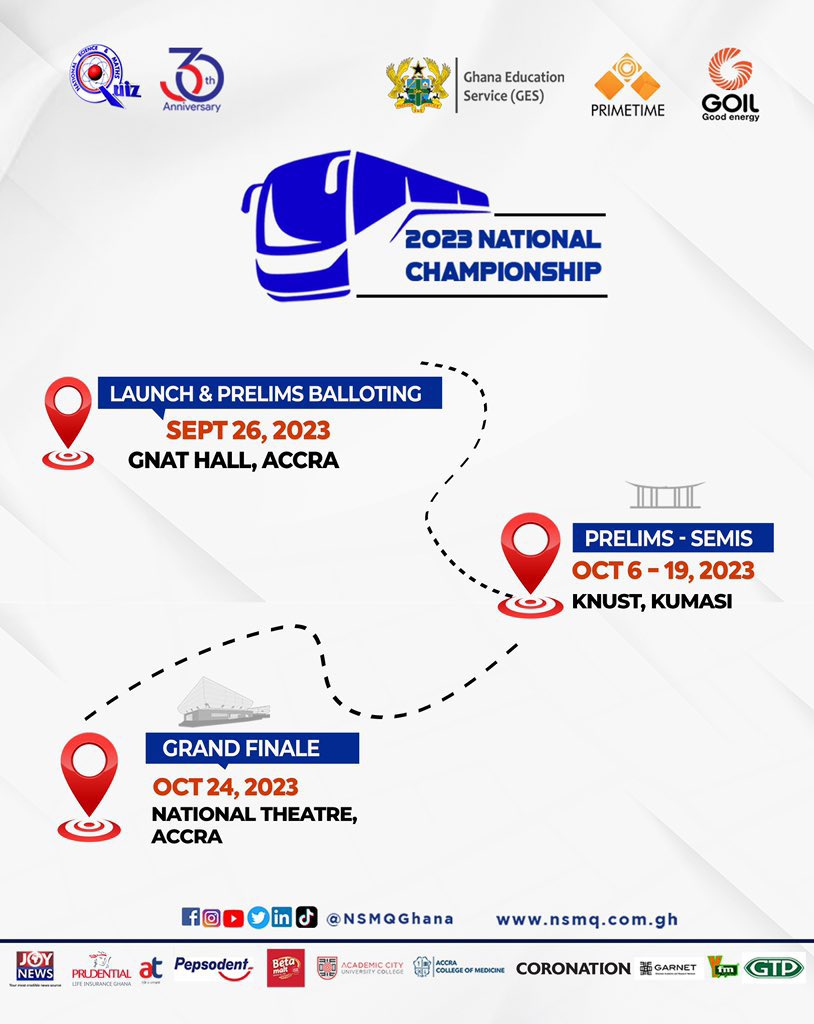 Apsec_tweets's tweet image. It’s that time of the year again🙏🏿#APSEC #NSMQ30 #NSMQ2023 #Primetime