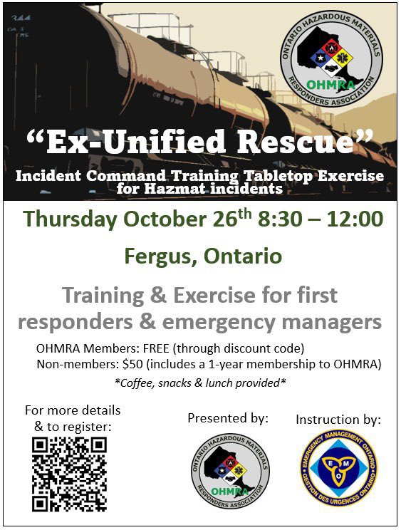 Another Free training opportunity for OHMRA members. 

Thank you <a href="/EmergMgt/">Emergency Management Group Inc.</a> for your collaboration and support. 

Click the link below to register today!
eventbrite.ca/e/ohmra-traini…