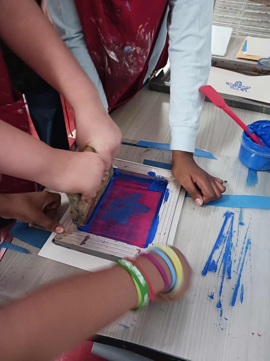 WaltonManorISD's tweet photo. Screen printing from last years 5th Graders https://t.co/K16XpsV3gm