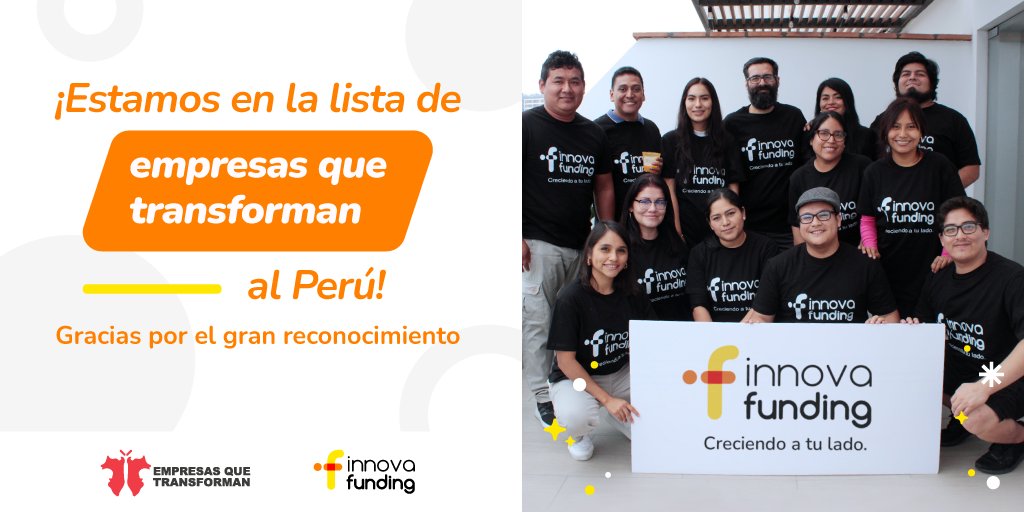 Estar entre las 32 Empresas que transforman el Perú, nos llena de orgullo y nos impulsa a seguir creciendo llevando el valor compartido a todo el país.

#EmpresasQueTransforman #Perú #ValorCompartido #Orgullo