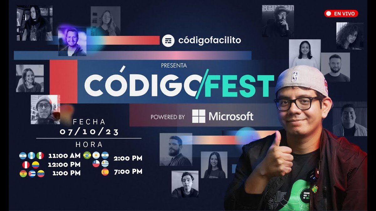 ¡Ya está agendado el DIRECTO del CÓDIGO FEST en YouTube!
youtube.com/live/drgJsvGmP… 

🔔 No olvides activar la campanita para tener notificación y que no te lo pierdas: habrá muchas sorpresas para los que asistan EN VIVO.

🗓️ Sábado 7 de Oct.