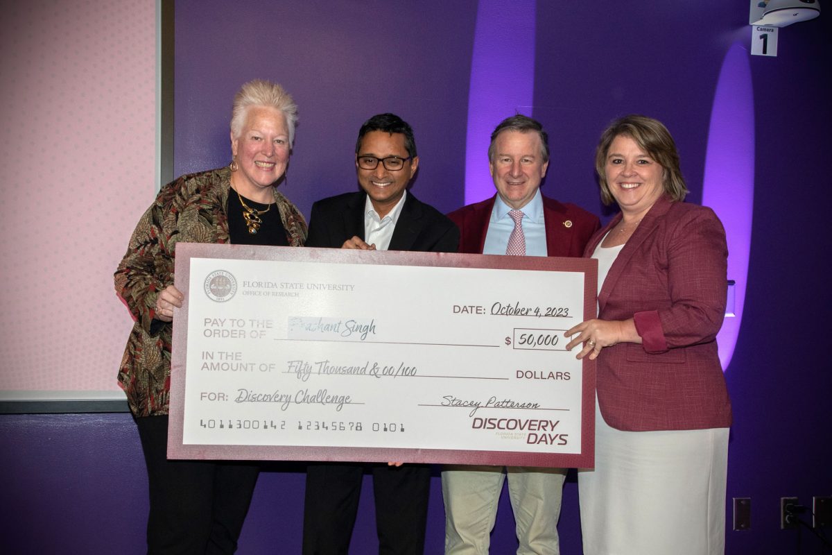 fsuannescollege's tweet photo. Congratulations to #CEHHS professor Prashant Singh and all Florida State faculty members on winning a combined $100,000 in funding for new projects at FSU's Discovery Challenge event on Wednesday!

Read more: https://t.co/XO9PiY5Fdg https://t.co/y0KdSyflgS