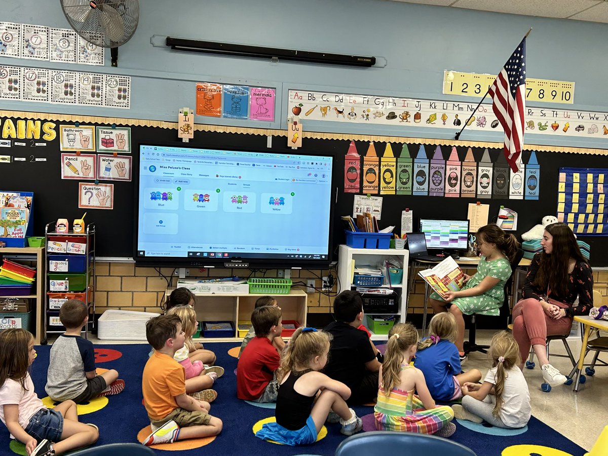 Enjoying a read aloud for week of respect and world cerebral palsy day. Thanks Sydney and Miss Lillo💚