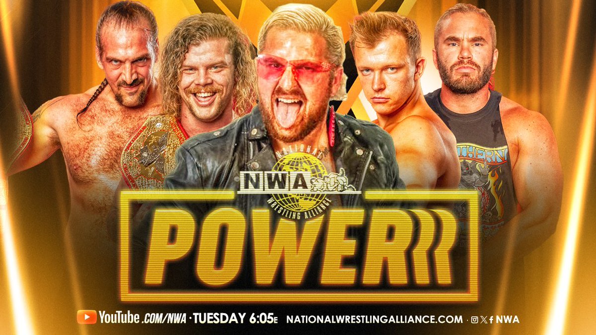#NWAPowerrrr this Tuesday at 6:05 pm est on YouTube
