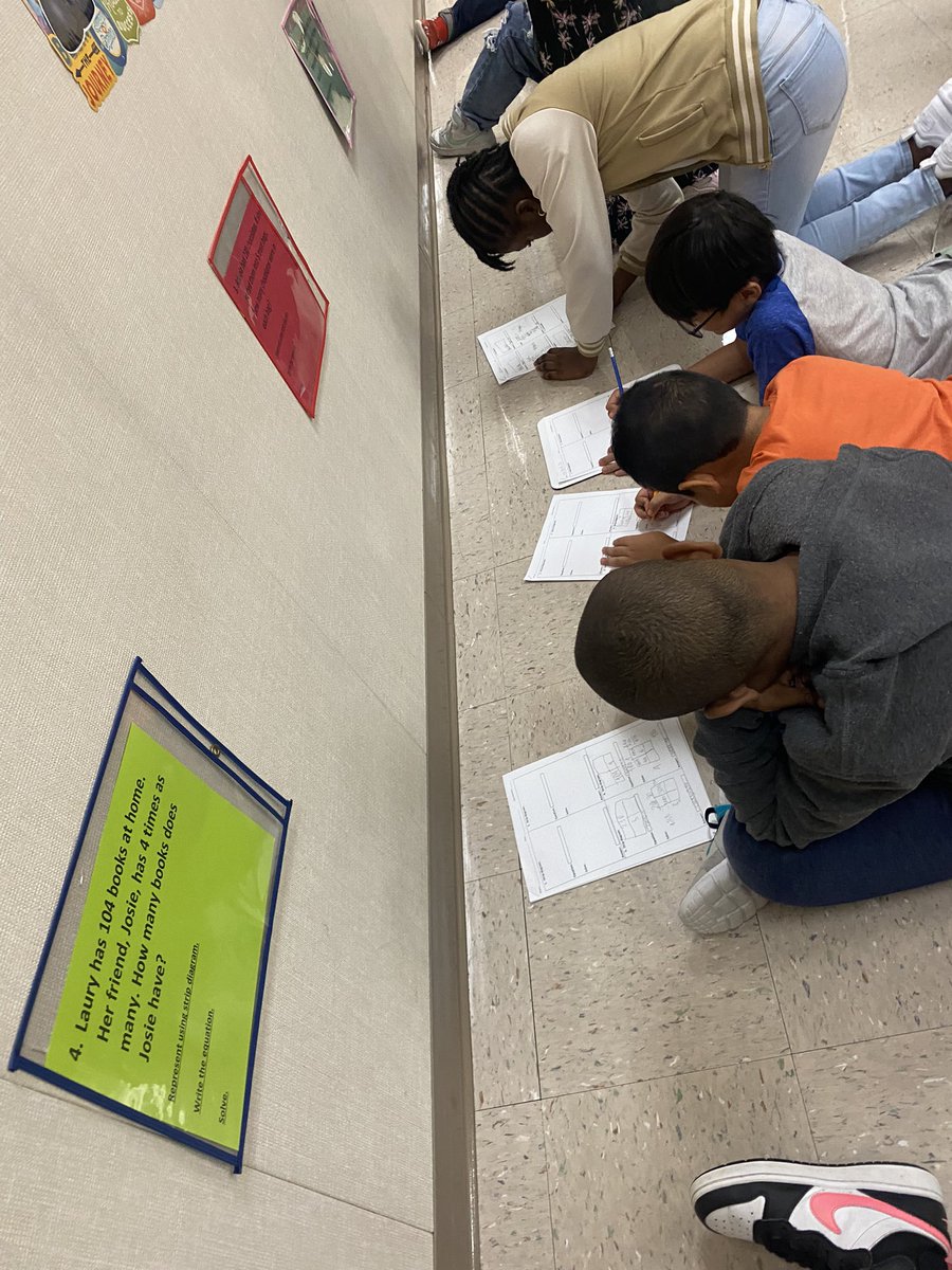 SWmyles_'s tweet photo. The math is mathing for our 4th grade Wolverines and their problem solving circuit! 
#growingmathematicians #learningtakesflightatBJE https://t.co/IGQJT18FWF