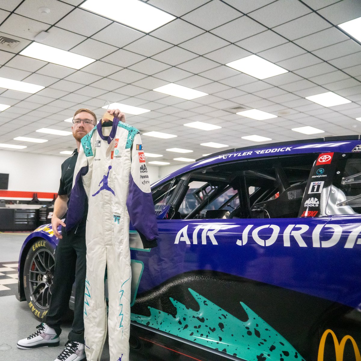 Tyler Reddick to race in Air Jordan 5 'grape' inspired car