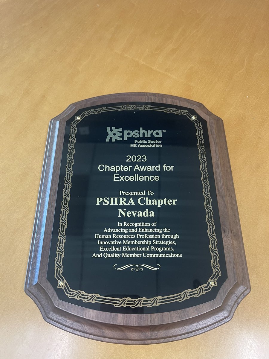 lisahogan005's tweet photo. @PSHRAofNevada So proud and honored to be awarded with Chapter of the Year! Thank you to my amazing board and all our members who helped make this possible! https://t.co/nBzymkg0t5