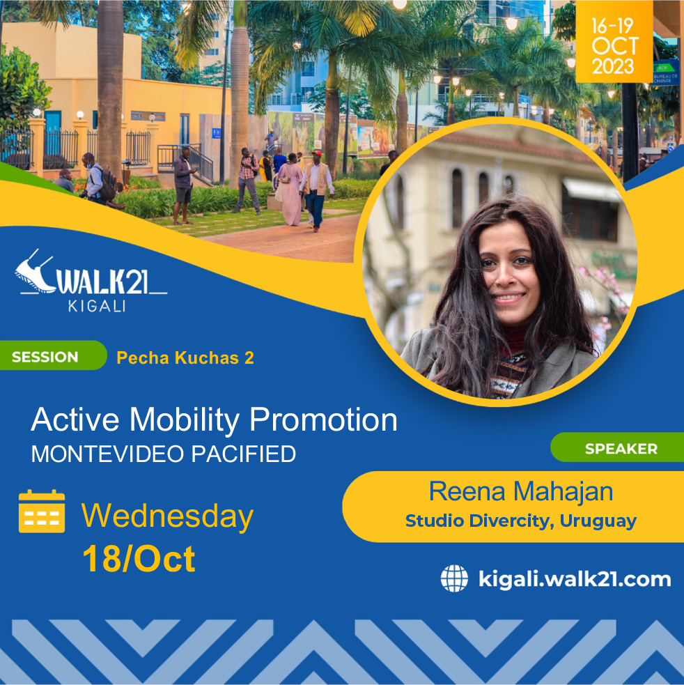 studiodivercity's tweet photo. Excited to be a part of #Walk21Kigali, the first Walk21 Conference in Africa, to present my campaign #MontevideoPacificada. Join me and other experts as we discuss actionable steps to improve walkability #Walk21Kigali #WalkingForChange #TheWalkingMovementΒ #WalkableCommunities https://t.co/WHADSGU31C