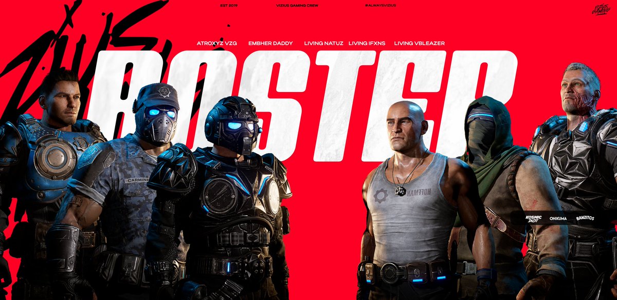 Vizius Gaming (@viziusgg) on Twitter photo Les presentamos al roster que oficialmente nos estará representando en diversas competencias de #GoW
<a href="/Atroxyz_/">𝔸𝕥𝕣𝕠𝟚𝕓𝕝𝕖𝔸🥷🏻</a>
Embher Daddy
Living vBleazer
Living iFxns
Living natuz
Bienvenidos dragones
#GoVZG🐉💖 Les presentamos al roster que oficialmente nos estará representando en diversas competencias de #GoW
<a href="/Atroxyz_/">𝔸𝕥𝕣𝕠𝟚𝕓𝕝𝕖𝔸🥷🏻</a>
Embher Daddy
Living vBleazer
Living iFxns
Living natuz
Bienvenidos dragones
#GoVZG🐉💖