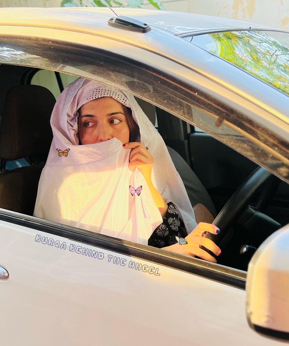 wagmaferoz's tweet photo. “Burqa Behind the Wheel “
I don’t support the #Burqa culture (burqa is not part of Pashtun culture). However, i am wearing it for an experiment and an upcoming short film about breaking stereotypes
#BurqaBehindTheWheel #NotComingSoon #breakingboundaries #PashtunWomen #wagmaferoz https://t.co/OMWHQed7kP