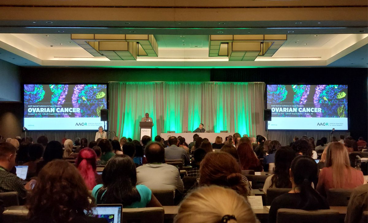 trashendens's tweet photo. The first session of @AACR special conference on ovarian cancer is on! #AACRovc23 https://t.co/3QqkVTF55h