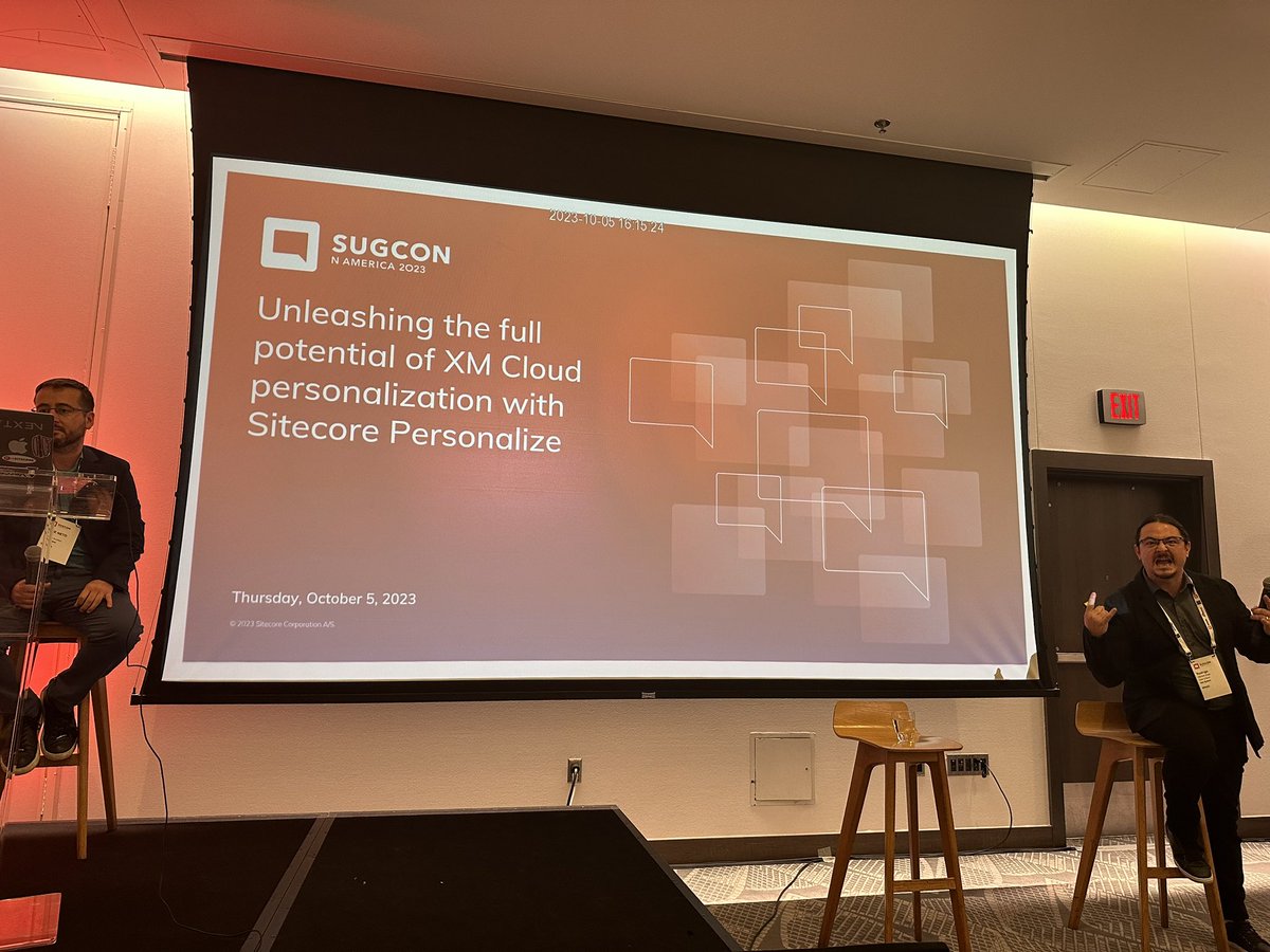 Gaurav Agarwal (@gaurav_pansari) on Twitter photo <a href="/SitecoreSinger/">Rodrigo Peplau</a> and <a href="/josenetofl/">José Neto</a> is on the floor “XM Cloud Personalization”
<a href="/SUGCONF/">SUGCON</a> <a href="/SUGCONNA/">SUGCON North America #SUGCONNA</a>
#sitecore #sitecoremvp #sugcon #SUGCONNA <a href="/SitecoreSinger/">Rodrigo Peplau</a> and <a href="/josenetofl/">José Neto</a> is on the floor “XM Cloud Personalization”
<a href="/SUGCONF/">SUGCON</a> <a href="/SUGCONNA/">SUGCON North America #SUGCONNA</a>
#sitecore #sitecoremvp #sugcon #SUGCONNA