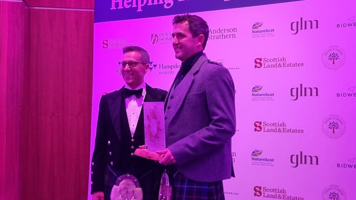 The winner of the Tourism & Visitor Management Award sponsored by GLM is Duncan McConchie, Laggan! @DuncanMcconchie @LagganLife @WeareGLM_ #HelpingItHappen