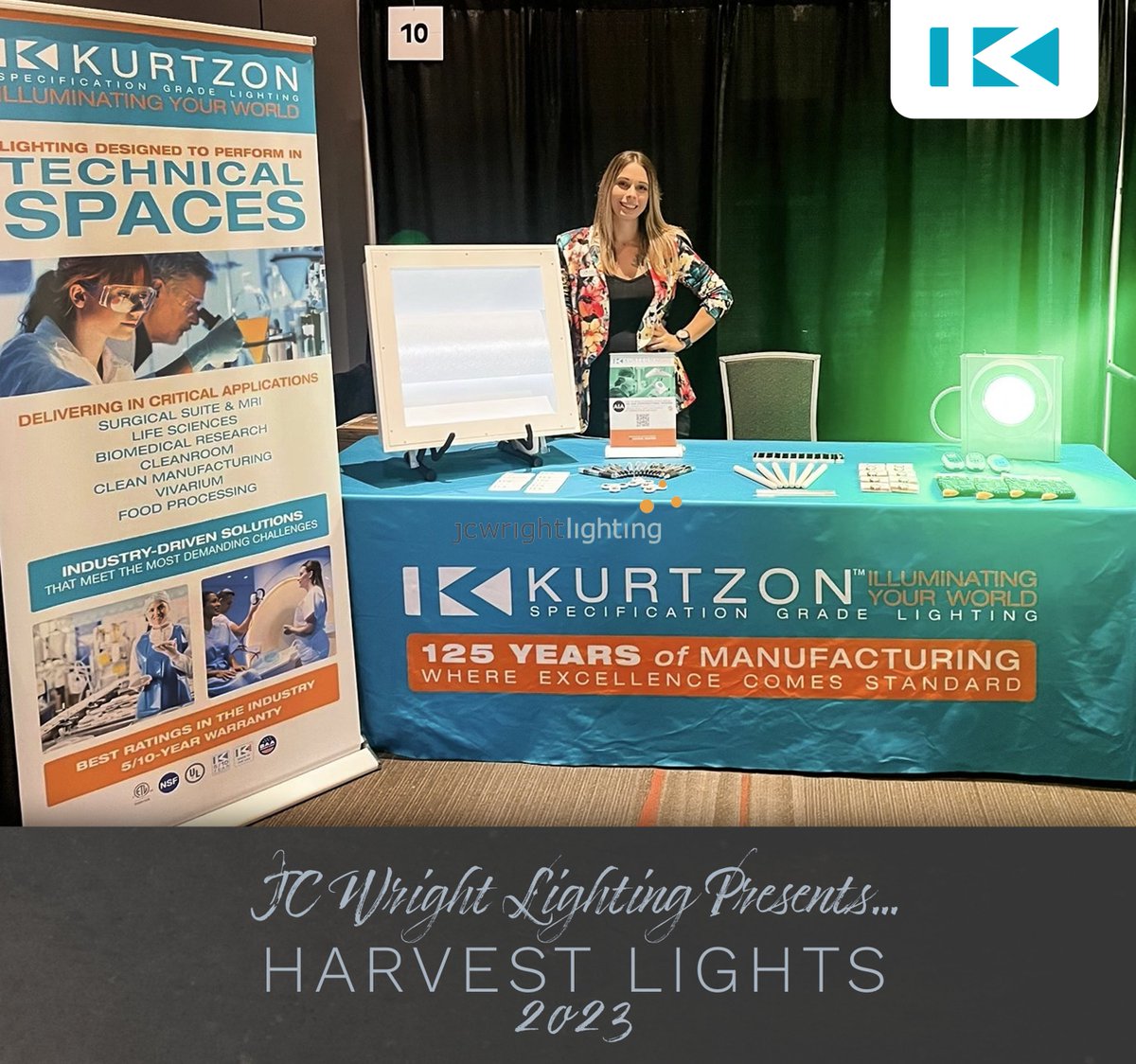 Kurtzon is at JC Wright Lighting’s Harvest Lights 2023, with Kerri Funderburk, presenting the benefits and value of our lighting in Technical Spaces. #lighting #LEDLighting #lifesciences #research #medical #cardiology #manufacturing #biopharma #healthcare
