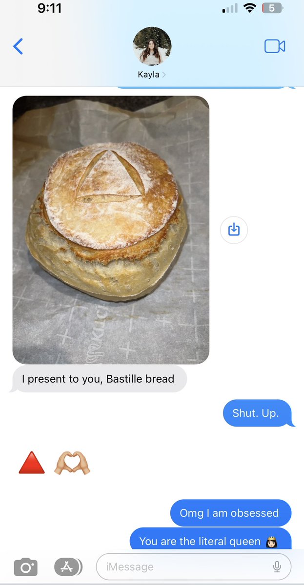 becstevie's tweet photo. Asked my friend to make me bread and she DELIVERED 
@bastilledan https://t.co/oM4S0vorA0