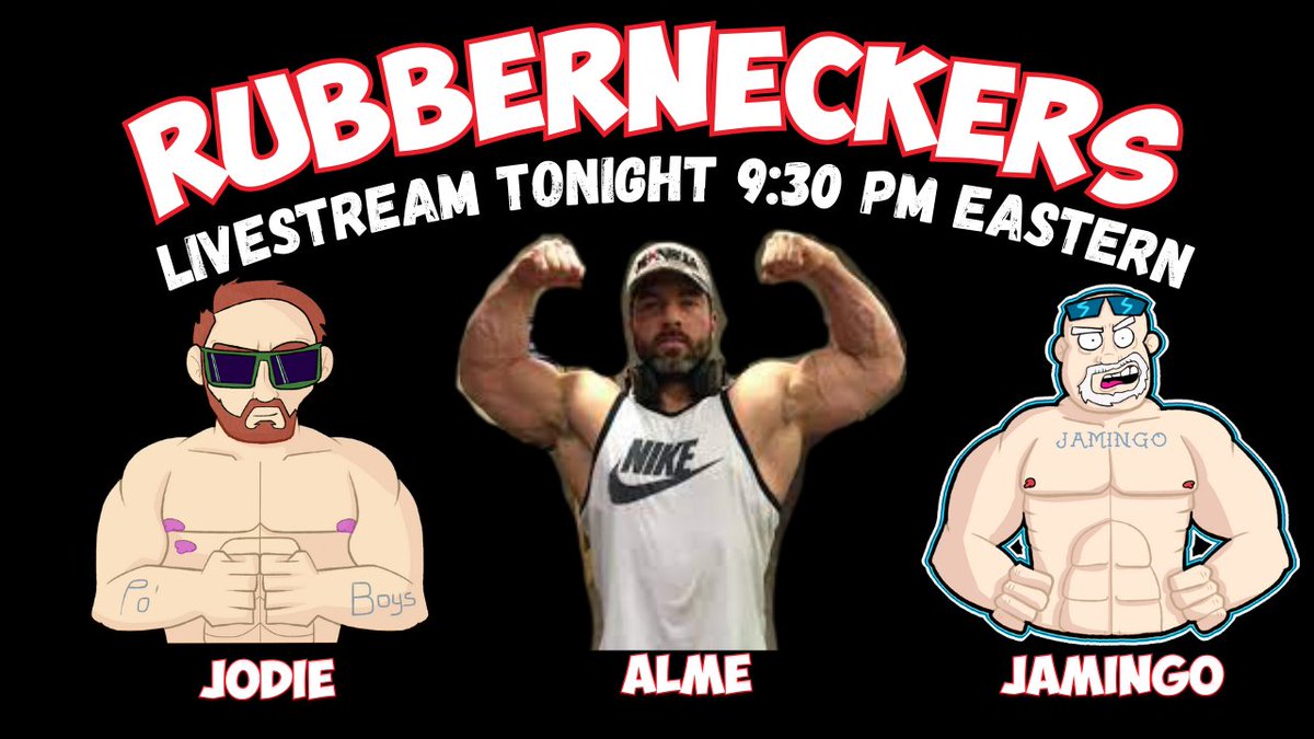 We start 30 minutes later tonight. Come hang out in the chat!
rumble.com/v3n8ylp-rubber…

youtube.com/watch?v=JGUE83…

twitch.tv/RubberneckersP…