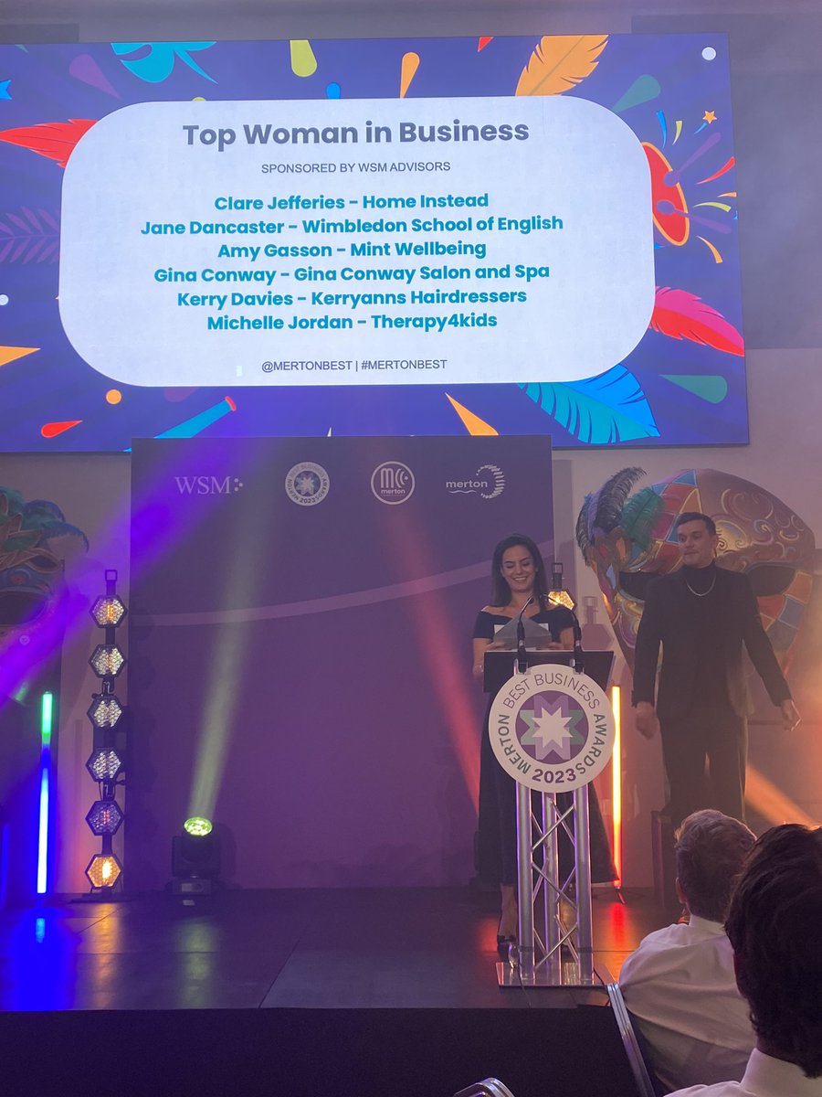WSMPartners's tweet photo. Winner of the Top Woman In Business award presented by @WSMPartners goes to Claire Jefferies. https://t.co/GZbw0xqXP8