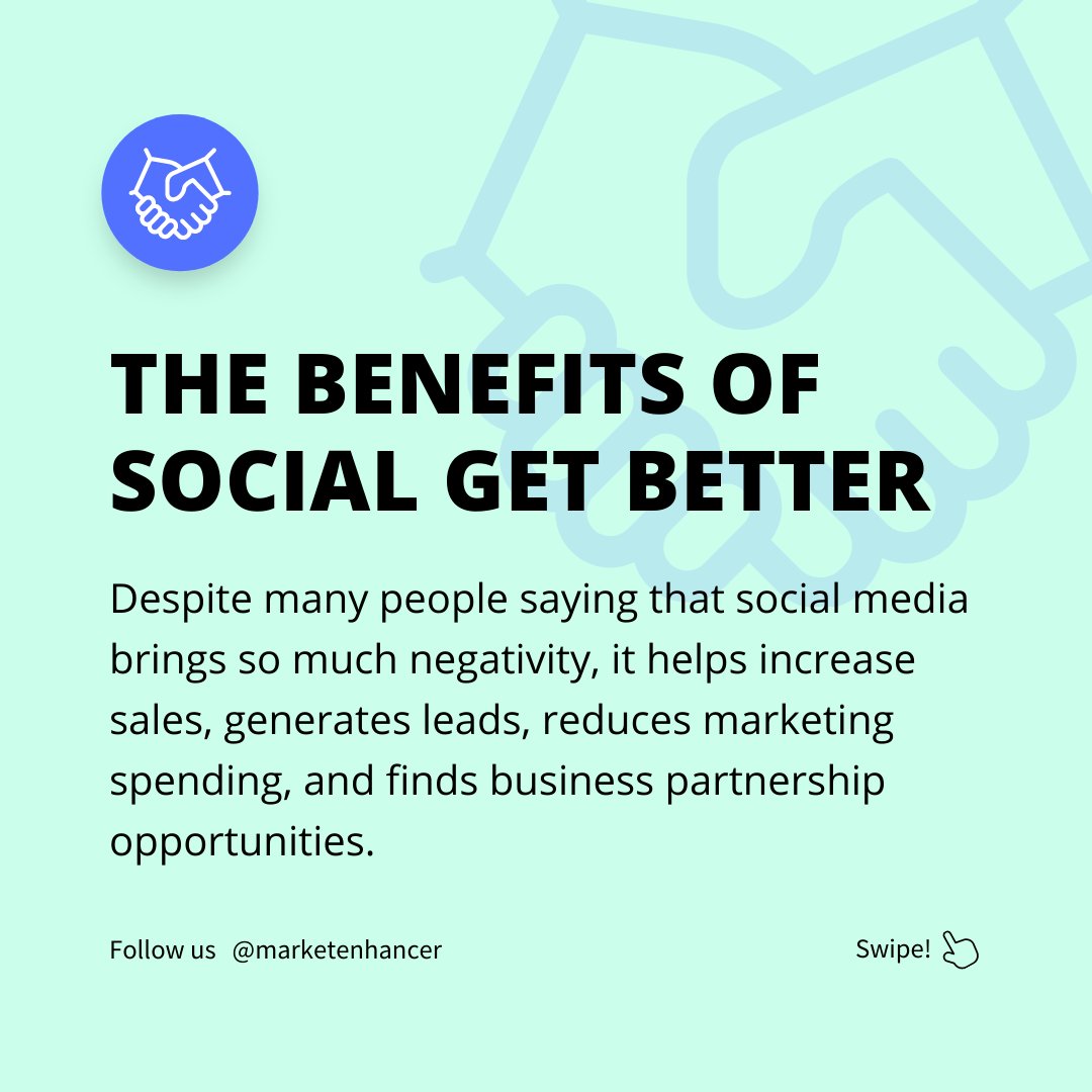 Marketenhancer's tweet photo. ✔ You Need to know about these Social Media Marketing.

For Any kind of Template Design Or Social Media Management services,
Contact US
Email: marketenhancer@gmail.com
Our Facebook : https://t.co/t6f5rFbjEm
Instagram ID : https://t.co/ZctMd1scAy

 #socialmediamanager #postcreat https://t.co/8styWBmuo1
