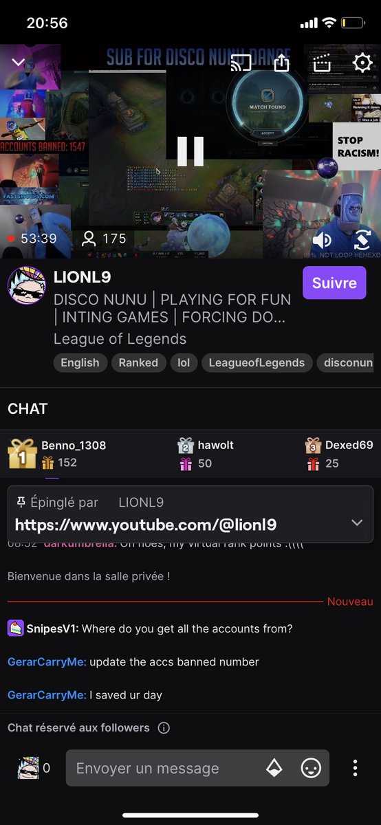 valentin_dsl's tweet photo. Donc là dans ma game je tombe avec un sale fils de pvte qui s’amuse à jouer nunu mid tp ghost sur 1 milliard de compte ce genre de mec n’est pas ip ban mdr https://t.co/nlFh0eZ3dH