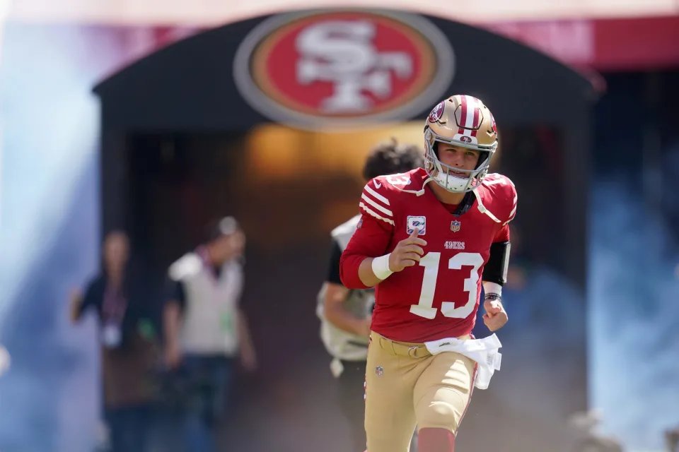 nflrums's tweet image. San Francisco 49ers QB Brock Purdy reveals that he still has a roommate that he splits rent with.

  Purdy’s salary is $870k and San Francisco is a notoriously expensive place to live. 👀