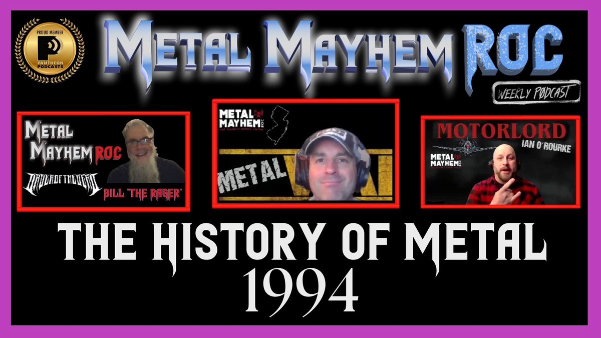 This weeks Podcast is up. Bill Lander from Order of the Dead joins Metal Walt & Ian O'Rourke ( Marshall Rifflord )to  dissect The History of Metal-1994. Take a listen and tell us where the were spot on or way off.
open.spotify.com/episode/7hp3G2…...