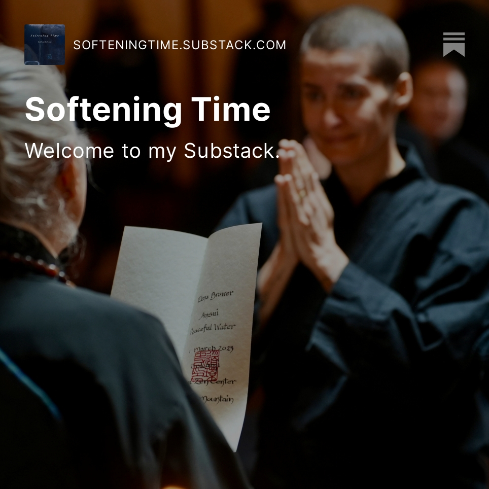 Softening Time by Elena Brower is officially a Substack Bestseller! Subscribe here: softeningtime.substack.com/?bestsellerCar…