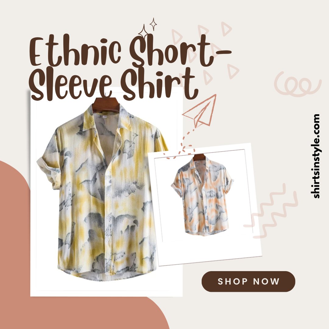 Elevate your style with our Ethnic Short Sleeve Shirt! 🌟👕 This shirt is designed for a touch of cultural flair and everyday comfort, perfect for a unique and trendy look. Step into confident and fashionable fashion. 
Shop Now: shirtsinstyle.com/collections/sh…
#ShortSleeveShirt