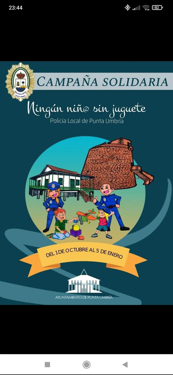 PoliciaPunta's tweet photo. Recuerda ‼️ 
Continúa nuestra campaña solidaria "Ningún niñ@ sin juguete". https://t.co/wygJpl1oRc