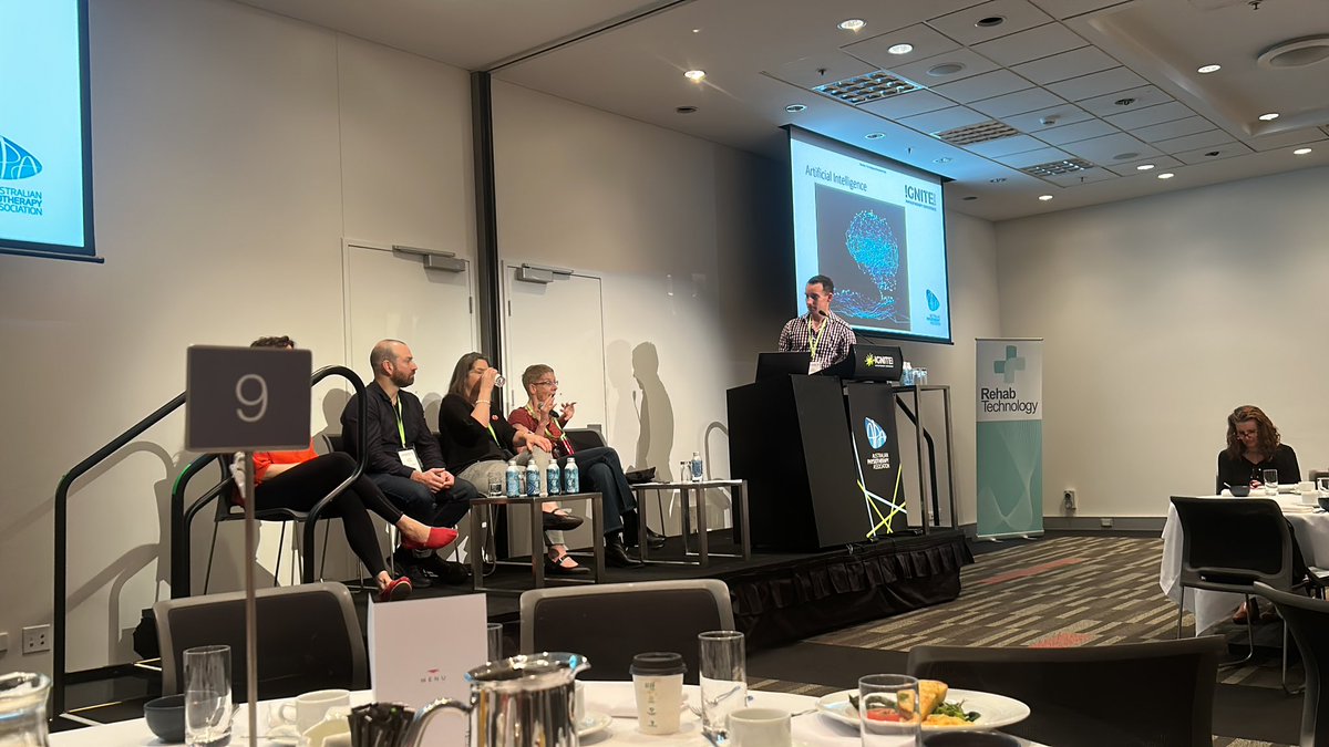 Great breakfast session on technology in rehabilitation, AI is here <a href="/apaphysio/">Australian Physiotherapy Association</a> IGNITE <a href="/Coralie_English/">Prof Coralie English (she/her) 🌈</a>