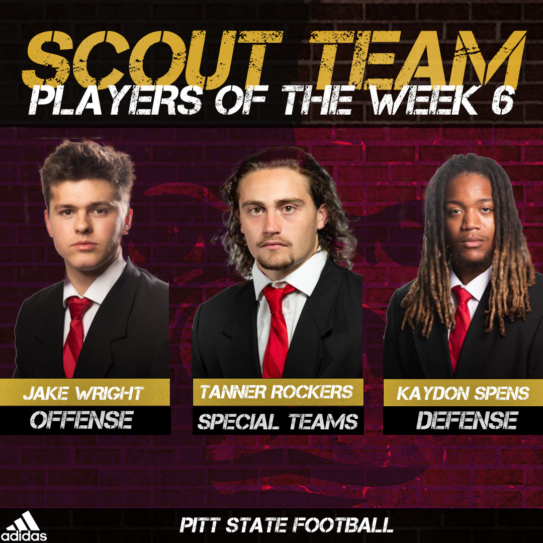 Congratulations to Scout Team Players Of The Week: 

Offense - QB Jake Wright 
Defense - CB Kaydon Spens
Special Teams - Tanner Rockers

#1-0#AllForward#GorillaNation