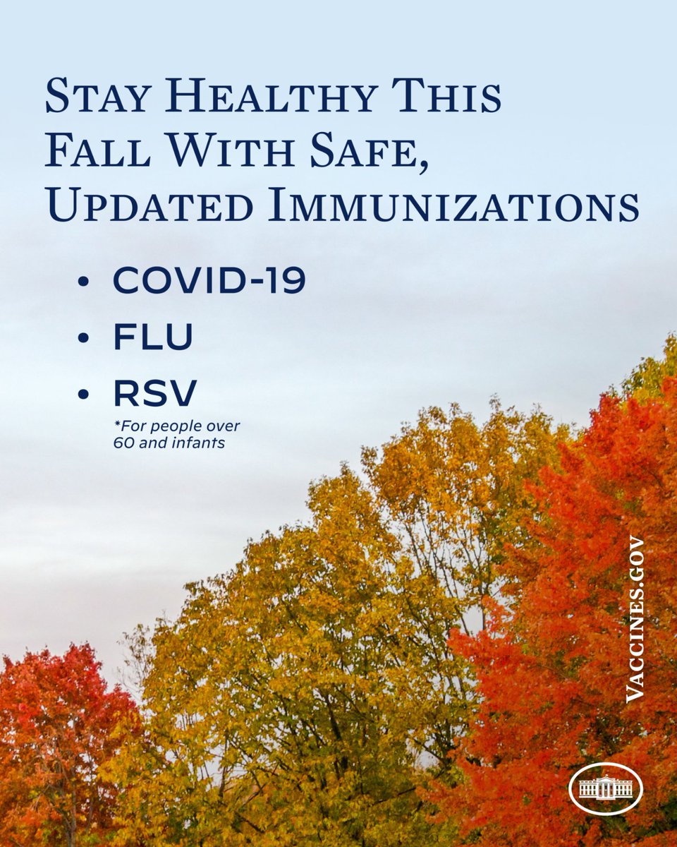 Protect yourself and your loved ones against respiratory viruses this fall by getting your immunizations.

Head to vaccines.gov to get yours.