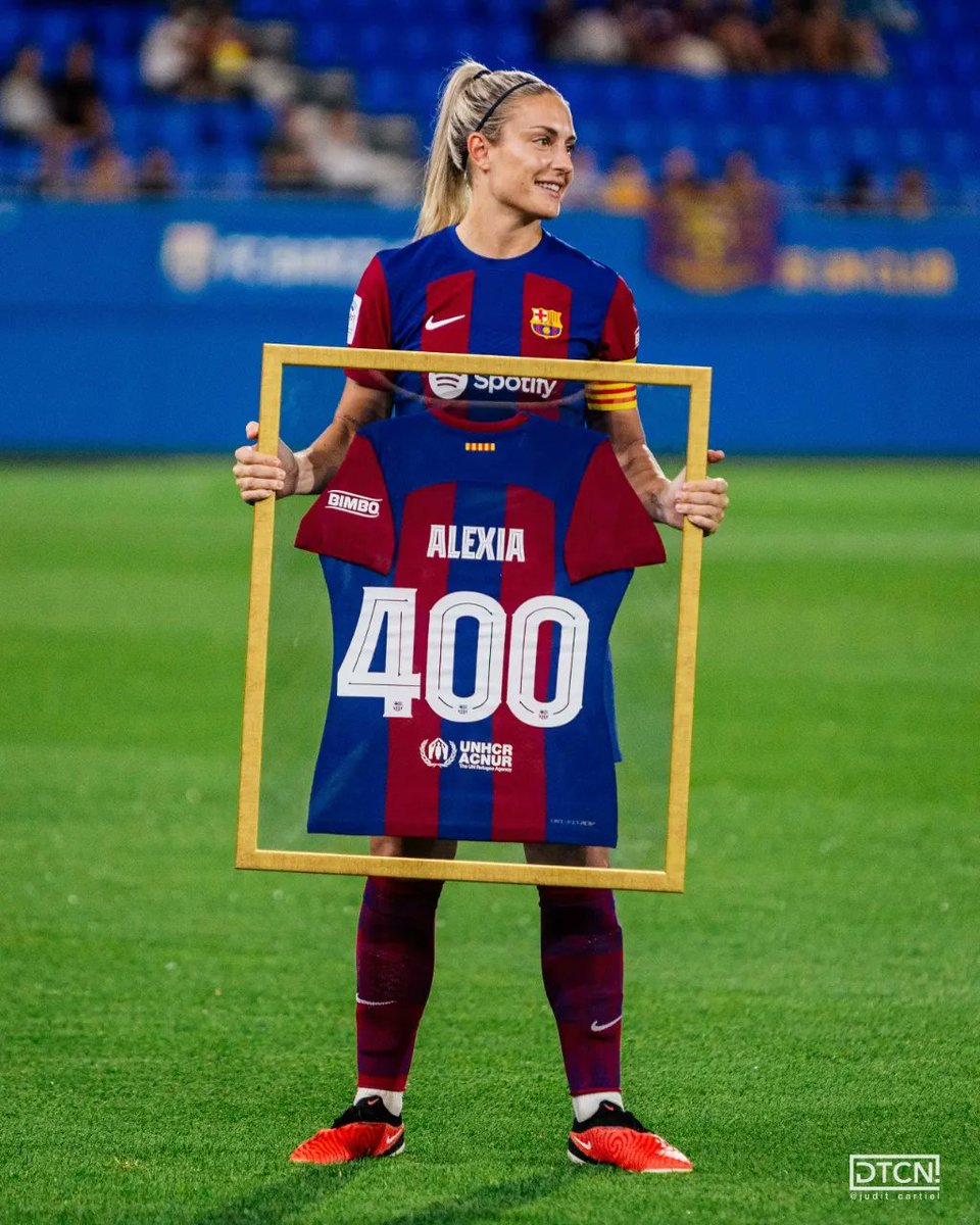 ⚽️ Alexia Putellas alcanza los 400 partidos con la camista azulgrana

📷 <a href="/judit_cartiel/">Judit Cartiel</a> 
#LigaF #FCBarcelona