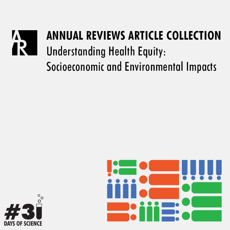 AnnualReviews's tweet photo. What environmental and socioeconomic factors influence #healthequity?
Explore our free collection of review articles to learn more. https://t.co/OXRly11UEy
#31daysofscience