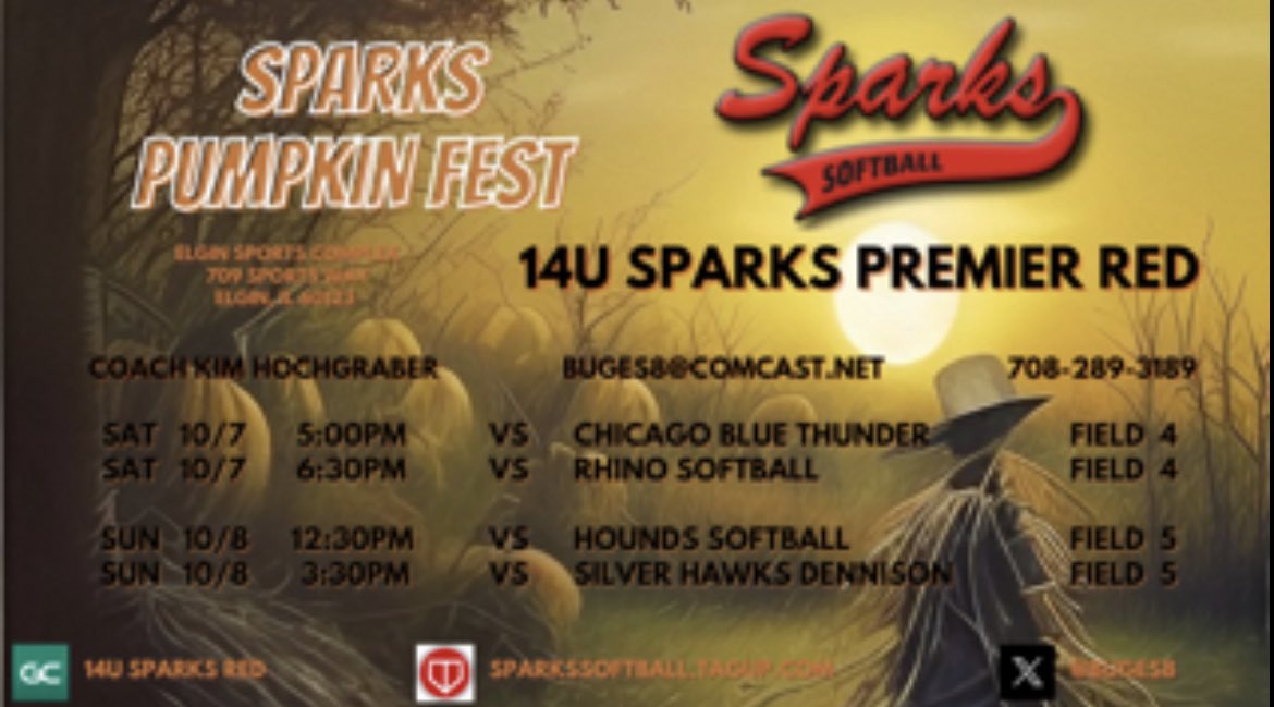 Back at it this weekend in Elgin 🔥 Come out and watch us play! @Buges8 @SparksPremier @tagupSoftball @DePaulSB @iowasoftball @UIC_Softball @LewisSoftball