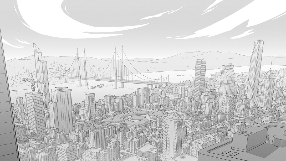 arthomancy's tweet photo. sometimes you just gotta draw a city 🏙️☁️ https://t.co/aELLf0orYo