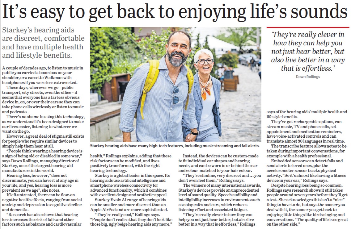 StarkeyAus's tweet photo. Check out our latest feature in today's Sydney Morning Herald and The Age! 🦻

#Starkey #EvolvAI #HearbetterLivebetter https://t.co/CDMUZSYJUP