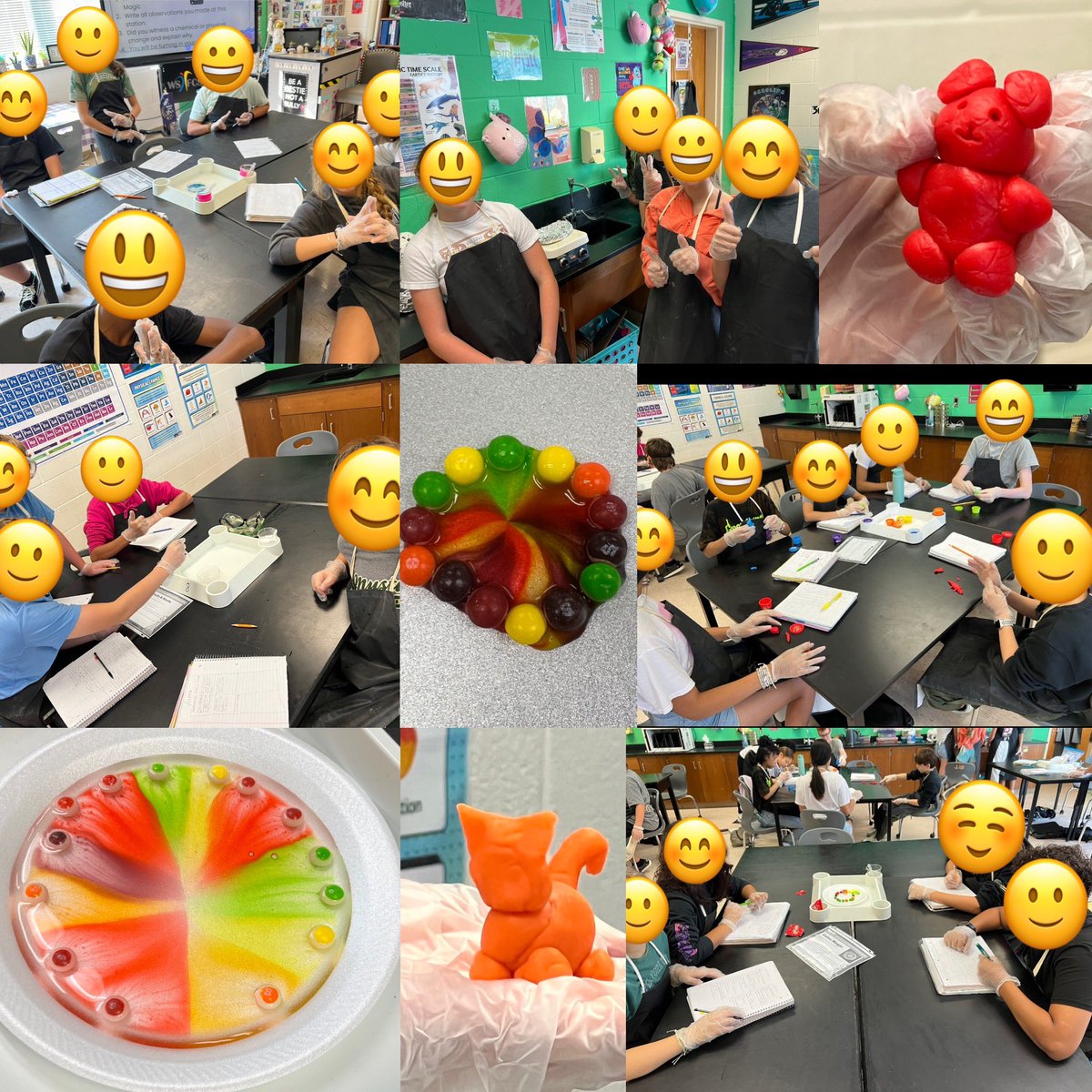 It was a great day of hands on Science as students rotated through 6 different stations to identify Physical and Chemical Changes 🤩 #WeDoScienceWell @WSFCS_Science @mustangnation01