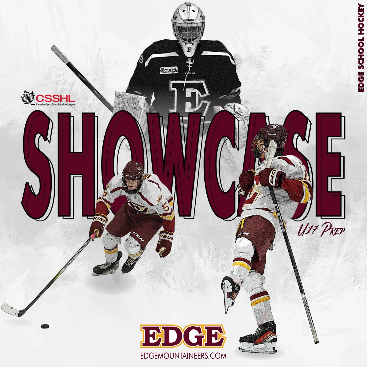 Co-hosting the #CSSHL U17 Prep Division with Calgary Hockey Academy starting tomorrow. 

Digital program (including schedule and rosters) for the weekend can be found here: edgemountaineers.com/documents/2023… 

Both Edge U17 teams will play four games a piece across the four days.