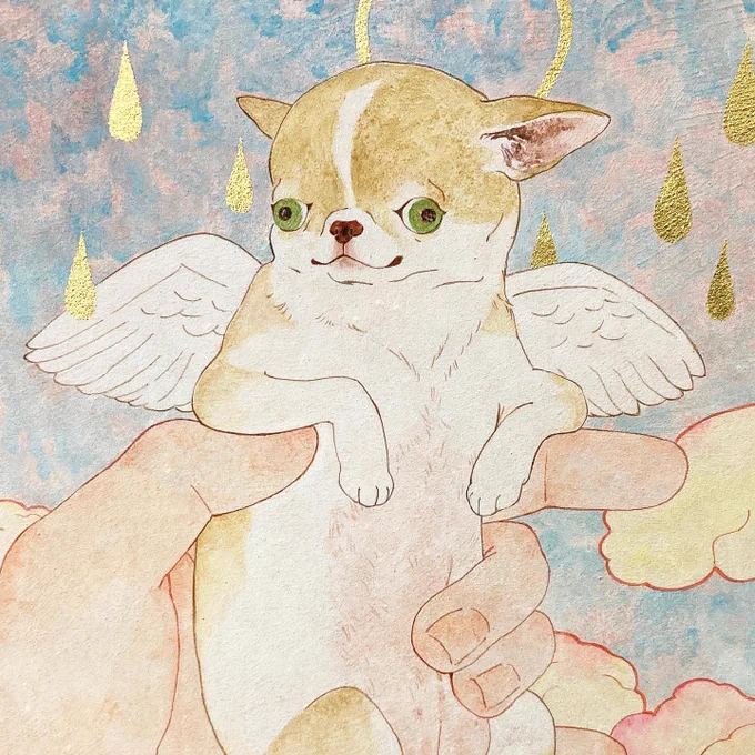 アクリル画です。主にかわいいものを描いています。 #芸術の秋ということで作品あげてるアカウントフォローしませんか 