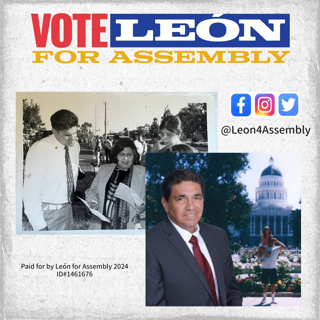 Leon4Assembly's tweet image. I have entered the race to succeed my good friend @WendyCarillo in the Ca Legislature. My goal is to help build successful &amp;amp; thriving communities on the Eastside with great public schools, safe communities &amp;amp; good jobs. Follow us! #Leon4Assembly
#TogetherWeCan