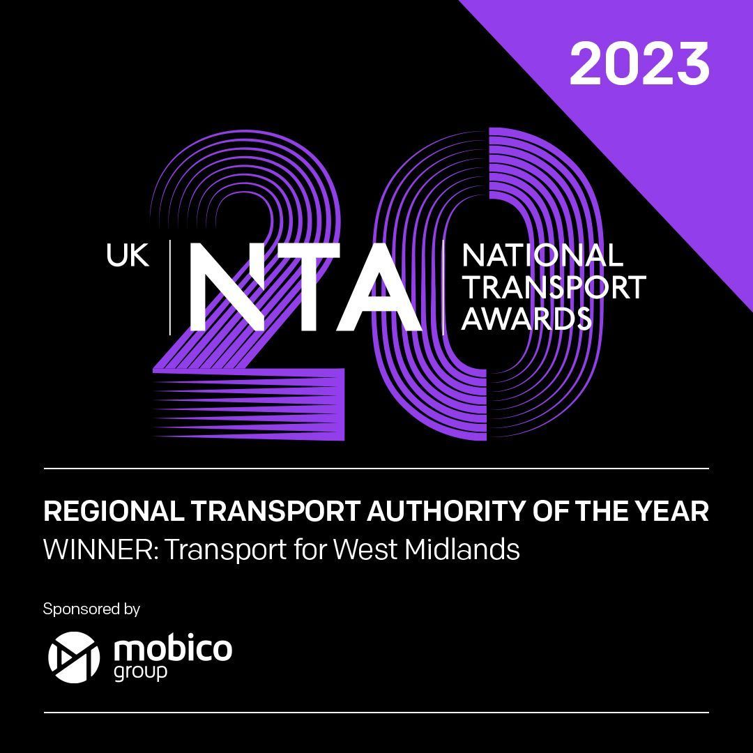 TransportTimes's tweet photo. The final award of the evening - Regional Transport Authority of the Year - Congratulations to @TransportForWM.  Highly Commended @HITRANS_RTP #NTAs23 https://t.co/ToFJHoQy9V