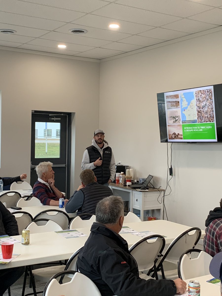 Matthewmophead's tweet image. New beginnings! The ace up our sleeve @LukeTimacSK presenting our Timac Agro technologies with New Er Ag for innovative growers. #TimacAgro #Farmthefuture @MThomasTimacAg