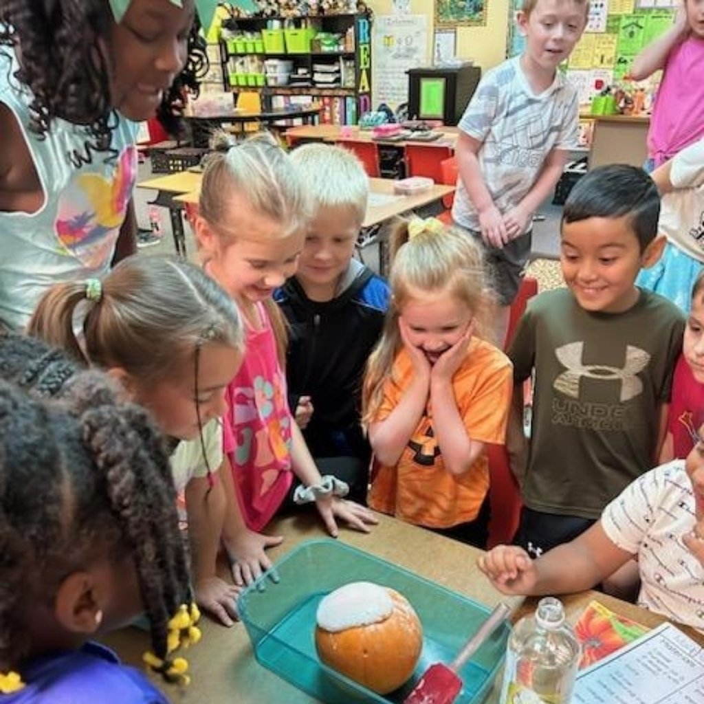 Mrs. Danapas' class discovered pumpkin volcanoes! They explored their five senses and researched the life cycle of pumpkins💙🎃💛
#morethanaschool #ceer #birchrises