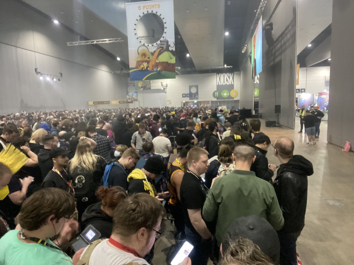 Rid_Star_'s tweet photo. Which wombat from @PAXAus signed off on a literal fire in the queue hall?!?

Super Smokey and turned off the fire alarm system… https://t.co/J78T6gaqcd